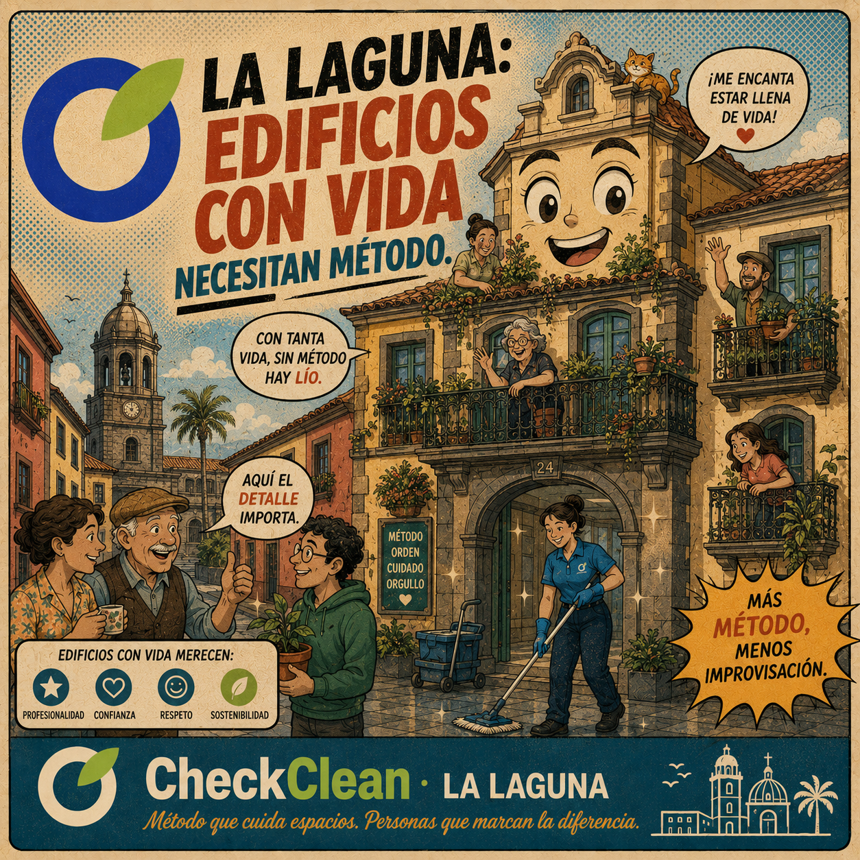 La Laguna edificios con vida