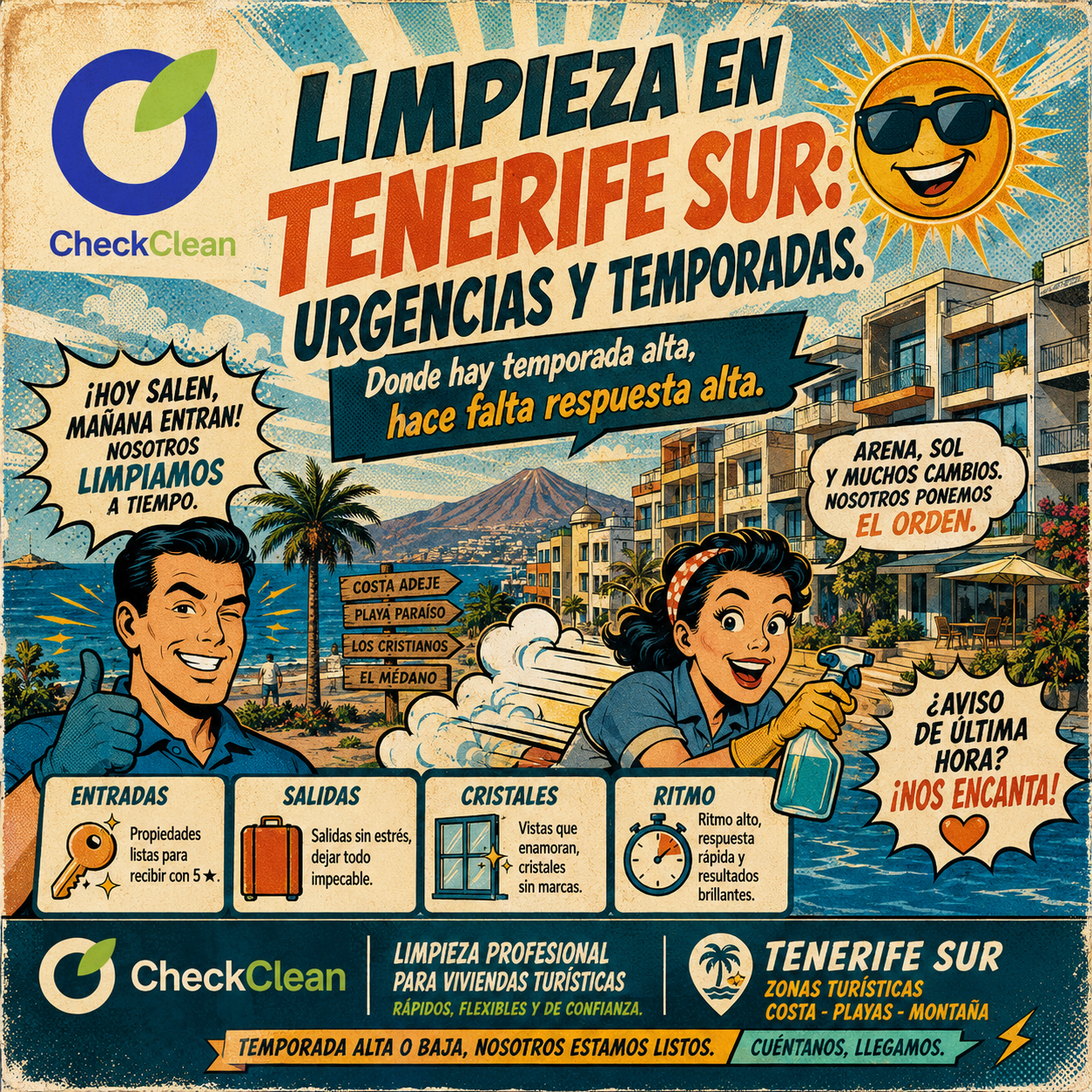 Limpieza en Tenerife Sur