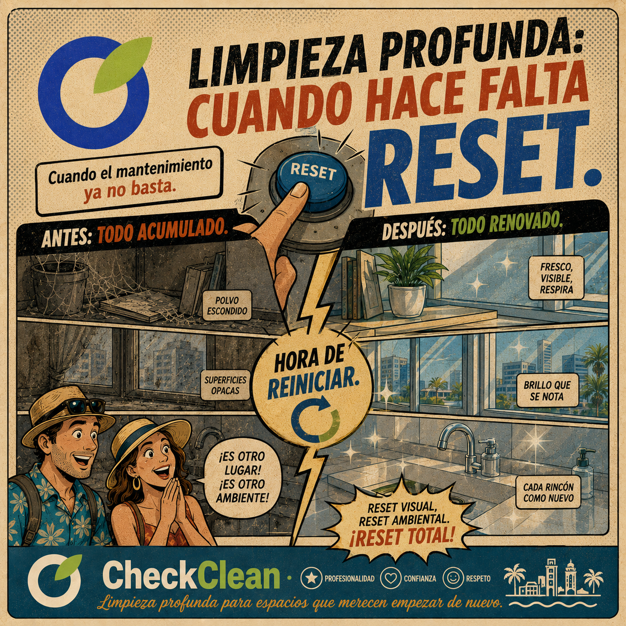 Limpieza profunda cuando hace falta reset